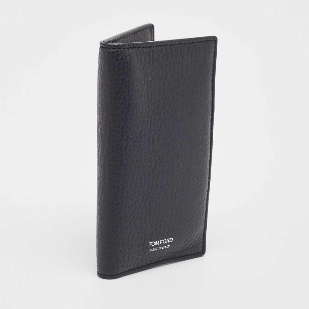 Tom Ford Tom Ford Navy Blue Leather Bifold Card Case 3