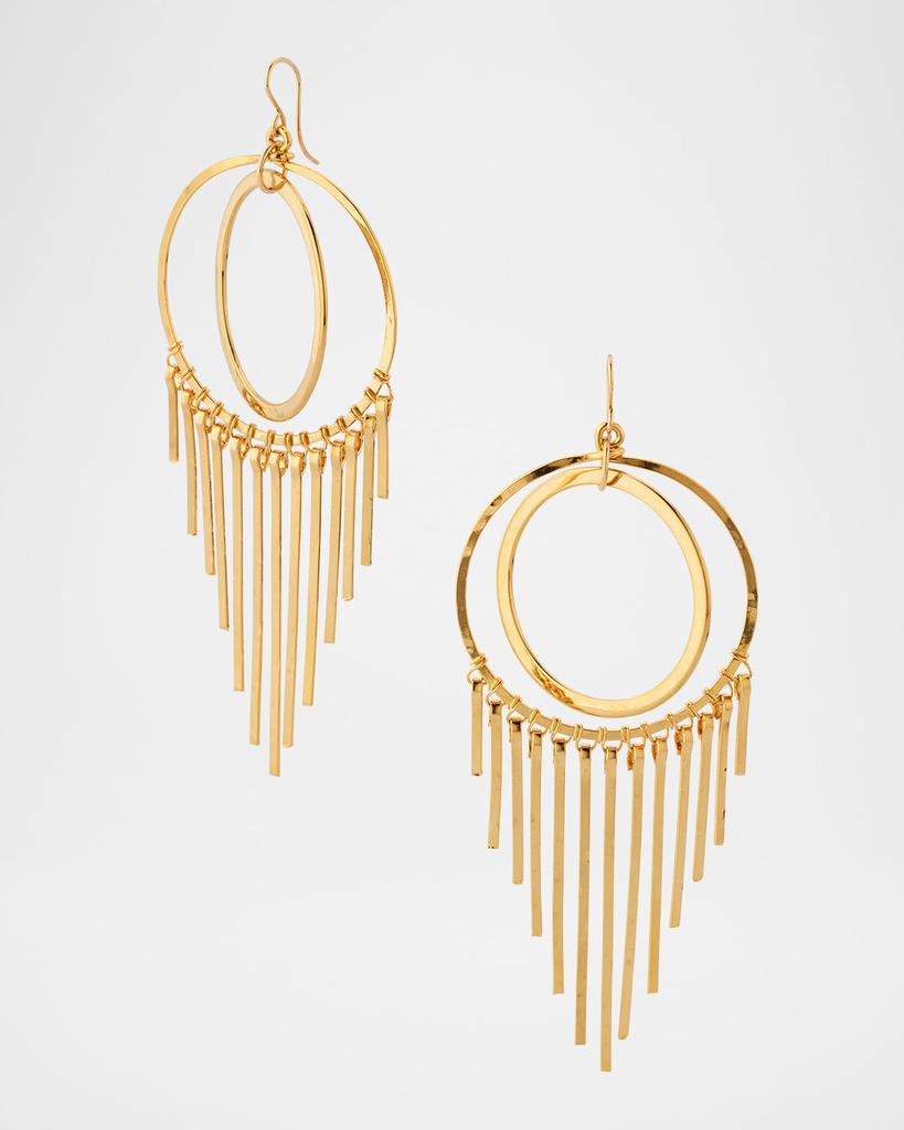 Devon Leigh 18K Gold-Plated Fringe Earrings