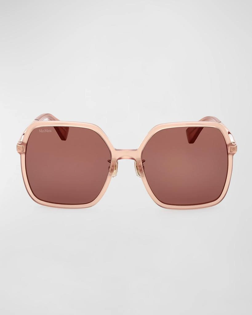Max Mara Mixed-Media Square Sunglasses 3