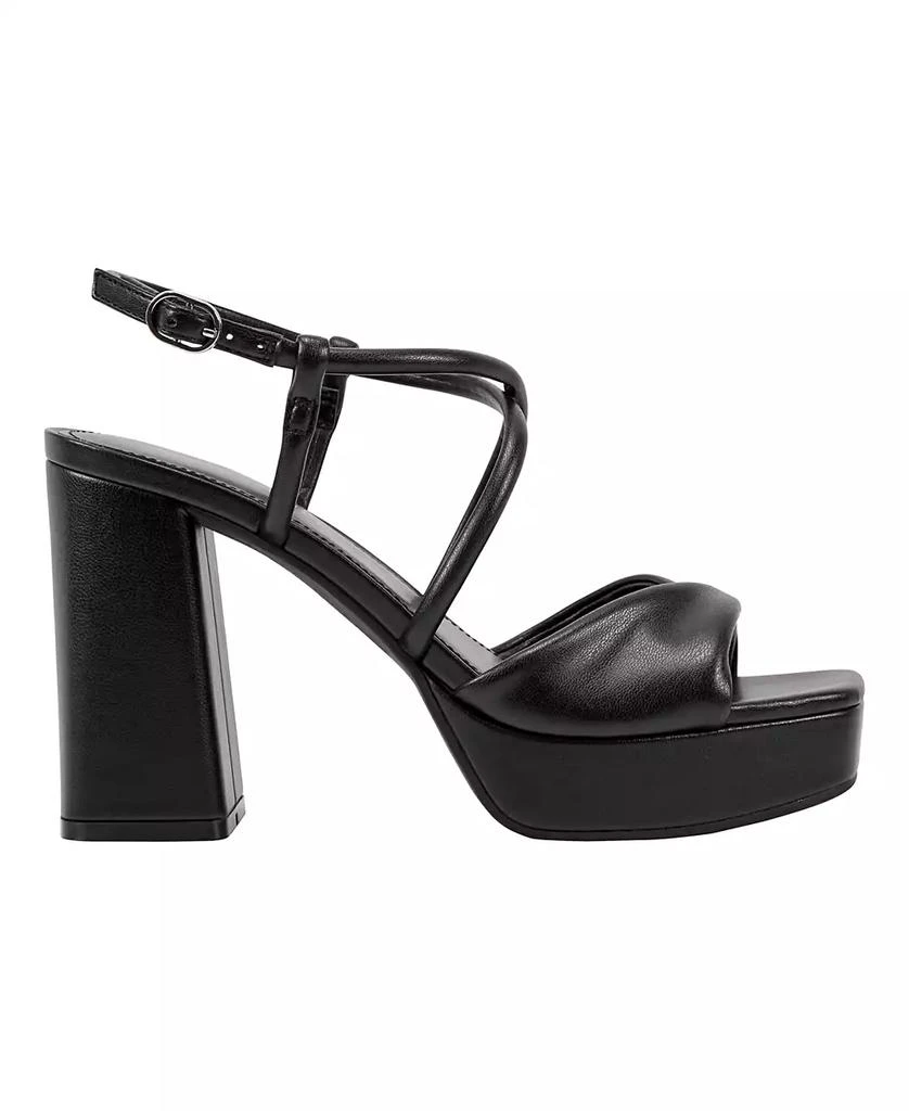 Marc Fisher Women's Glady Crisscross High Block Heel Platform Sandals 2