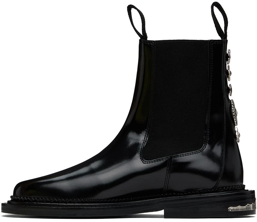 Toga Virilis Black Side Gore Chelsea Boots 3
