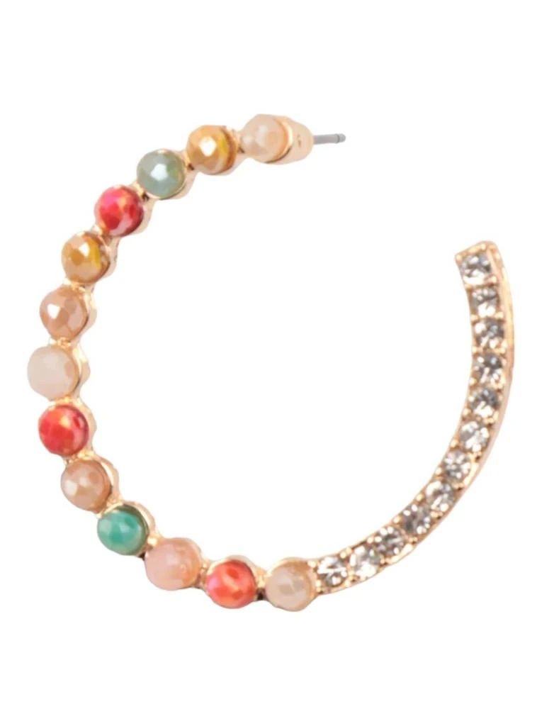 MYS Wholesale Women's Rhinestone Hoop Earrings In Multi Color 2