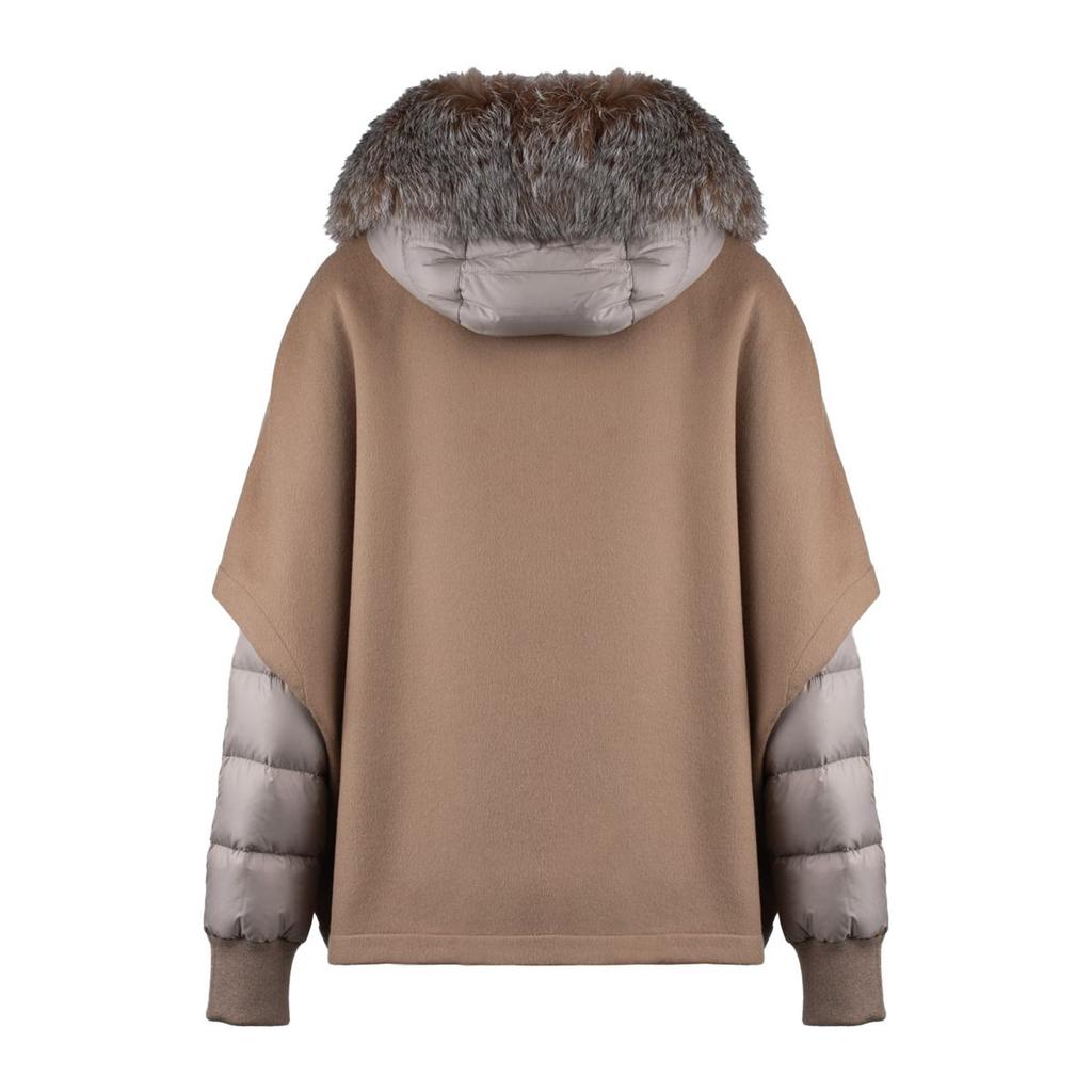 MOORER Moorer Short Hazelnut Hood Matched With Down Jacket