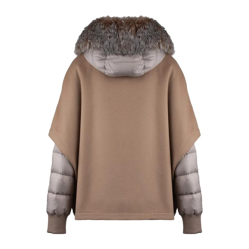 Moorer Moorer Short Hazelnut Hood Matched With Down Jacket 2