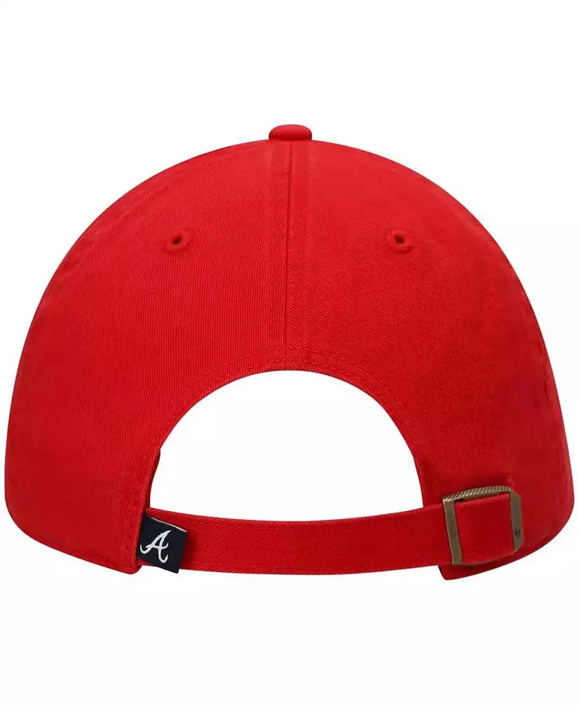 47 Brand Men's '47 Red Atlanta Braves Team Clean Up Adjustable Hat 5
