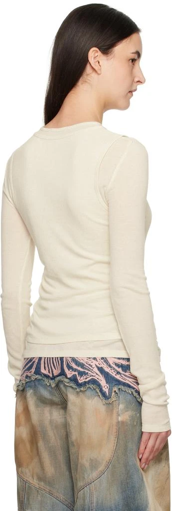 Acne Studios Beige Double-layered Long Sleeve T-shirt 3