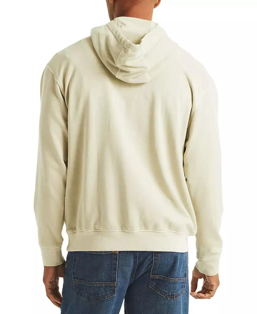 Nautica Men's Relaxed Fit Garment Dyed Terry Logo Hoodie 2