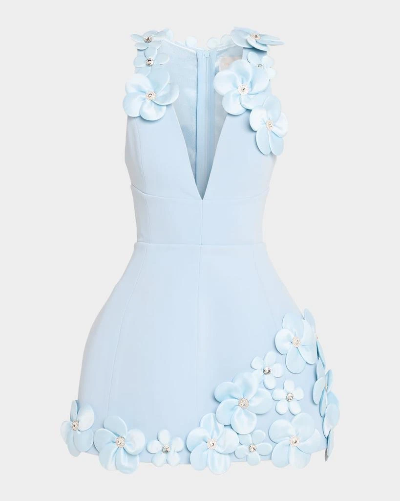 bilston mini dress in baby blue Bellarose Draped Back Mini Dress Baby Blue