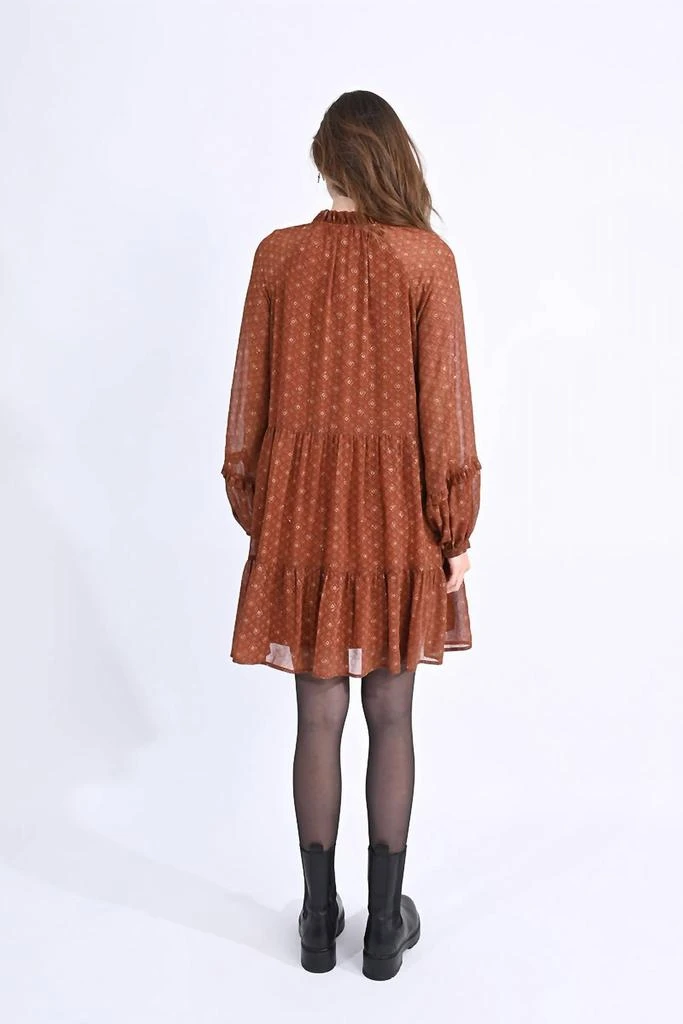 Molly Bracken Molly Bracken - Mini Dress in Printed Veil 5