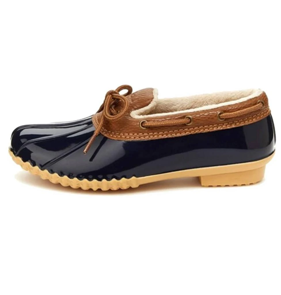 JBU by Jambu Women's Woodbury Waterproof Duck Boot In Navy/tan 2