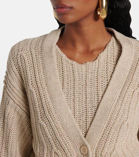 Max Mara Stelvio linen and cotton cardigan 4