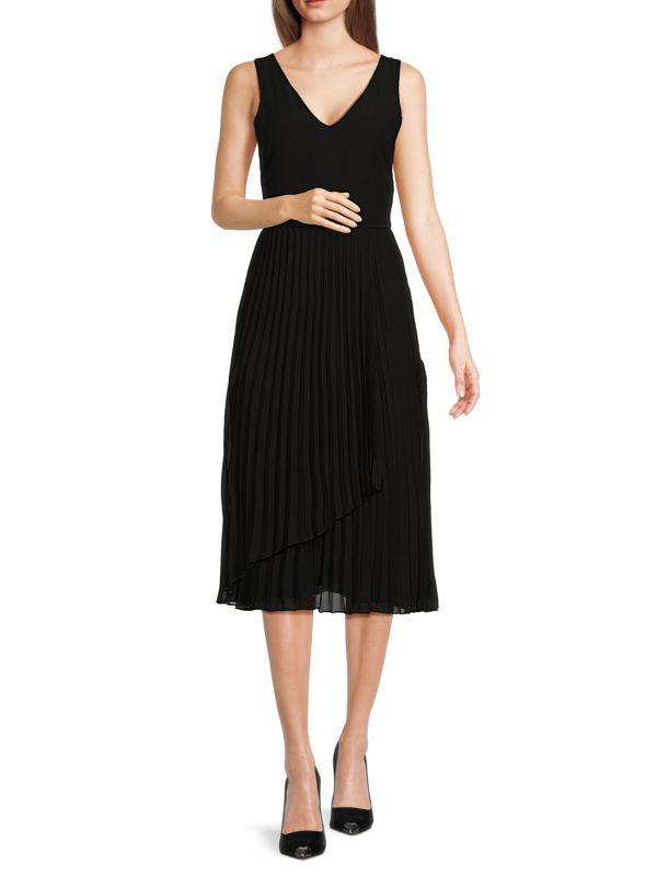 Sam Edelman Accordion Pleated Midi Dress