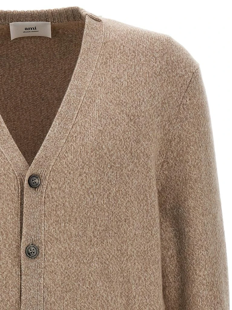 AMI AMI Paris Ami de Coeur V-Neck Knitted Cardigan 3