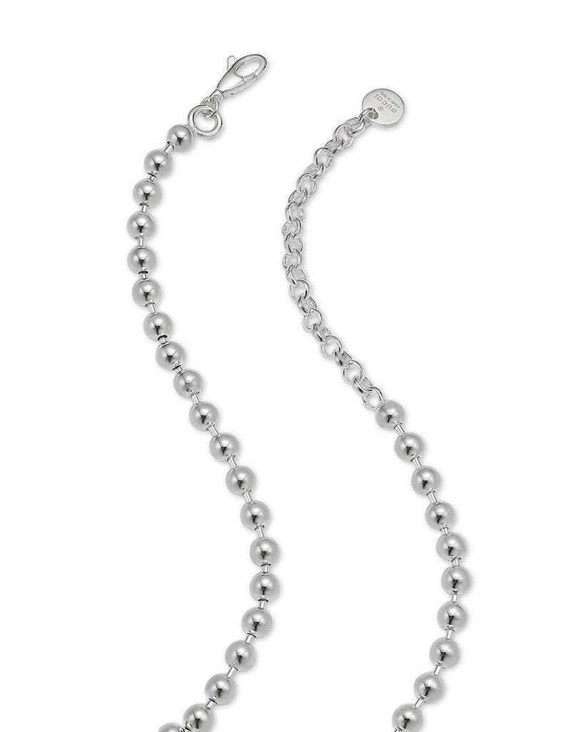 Gucci Sterling Silver Blind for Love Engraved Pendant Necklace, 17" 3