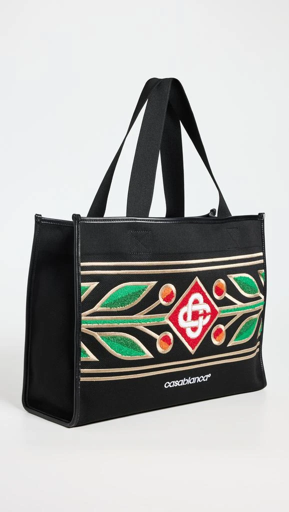 Casablanca Embroidered Knit Shopper Tote 3