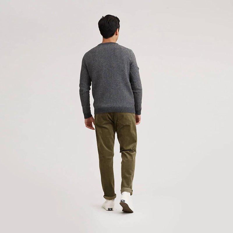 Grayers Men'S Zermatt Herringbone Crew Neck Sweater