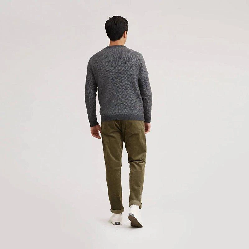 Grayers Men'S Zermatt Herringbone Crew Neck Sweater 2