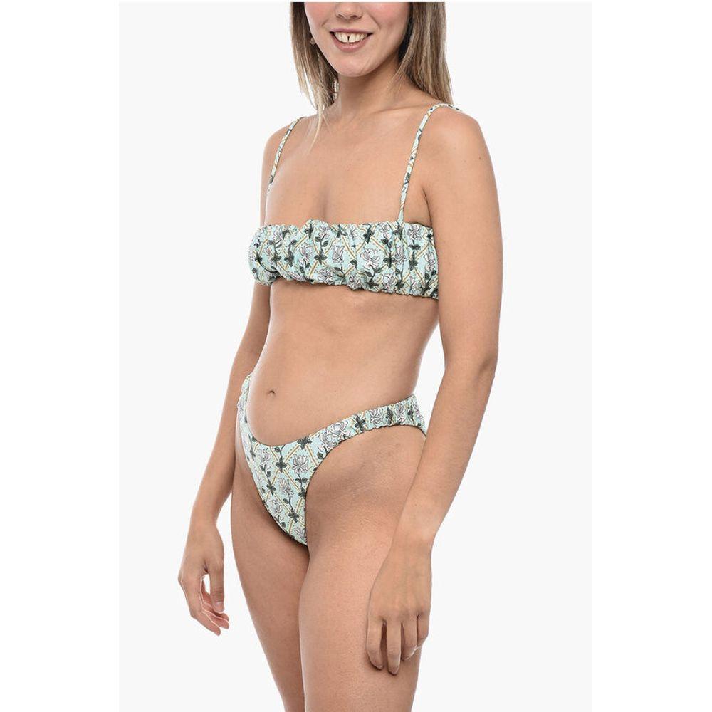 Agua by Agua Bendita Gathe Bikini Set with Bandeau Women's Top