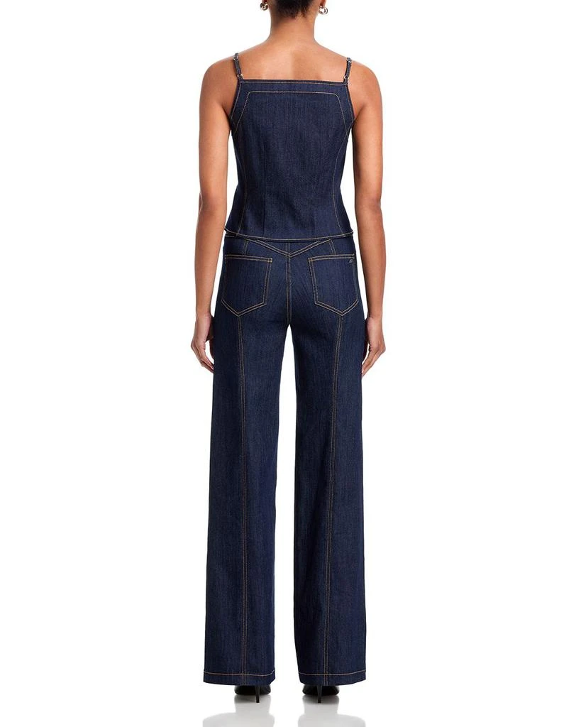 Cinq à Sept Button Front Francine Jeans in Indigo 6