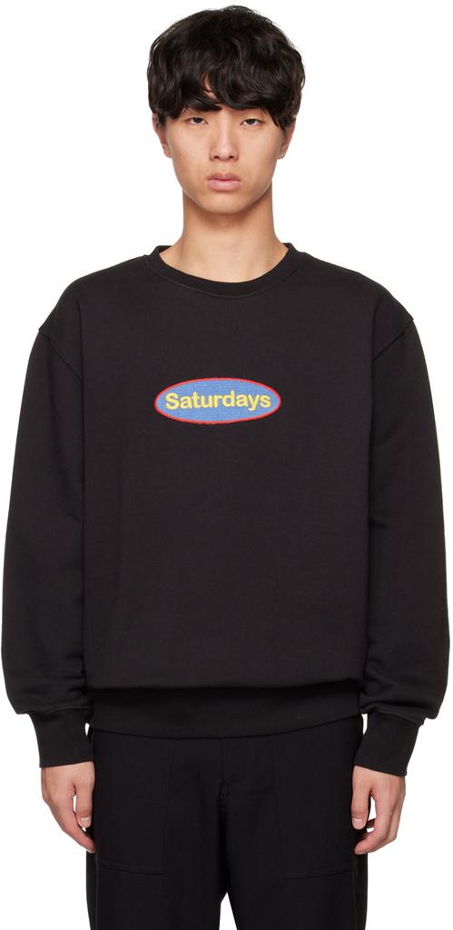 Saturdays NYC Black Bowery Sweatshirt