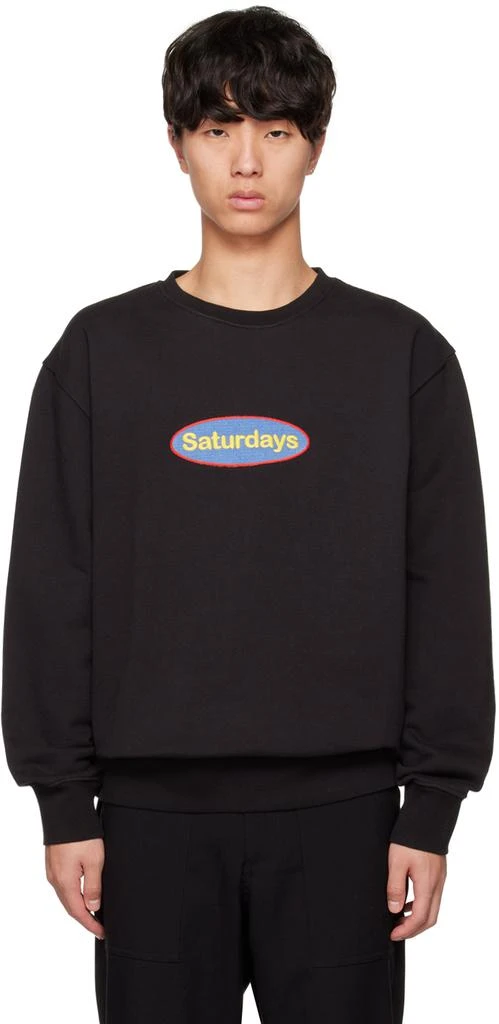 Saturdays NYC Black Bowery Sweatshirt 1