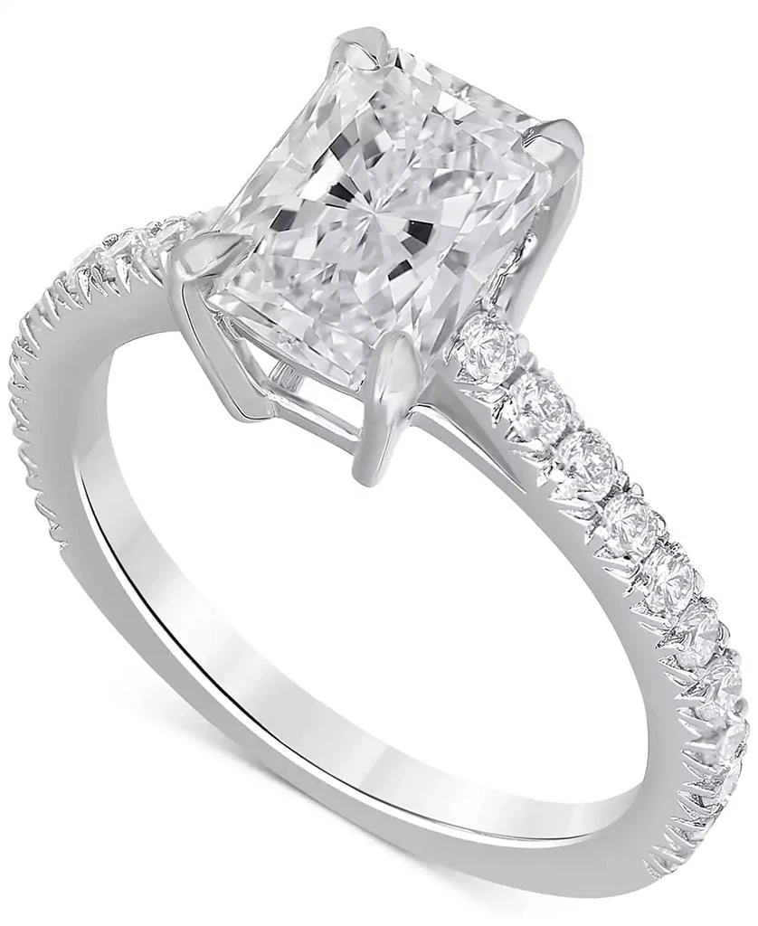 Badgley Mischka Certified Lab-Grown Diamond Radiant-Cut Engagement Ring (2-1/2 ct. t.w.) in 14k Gold 1
