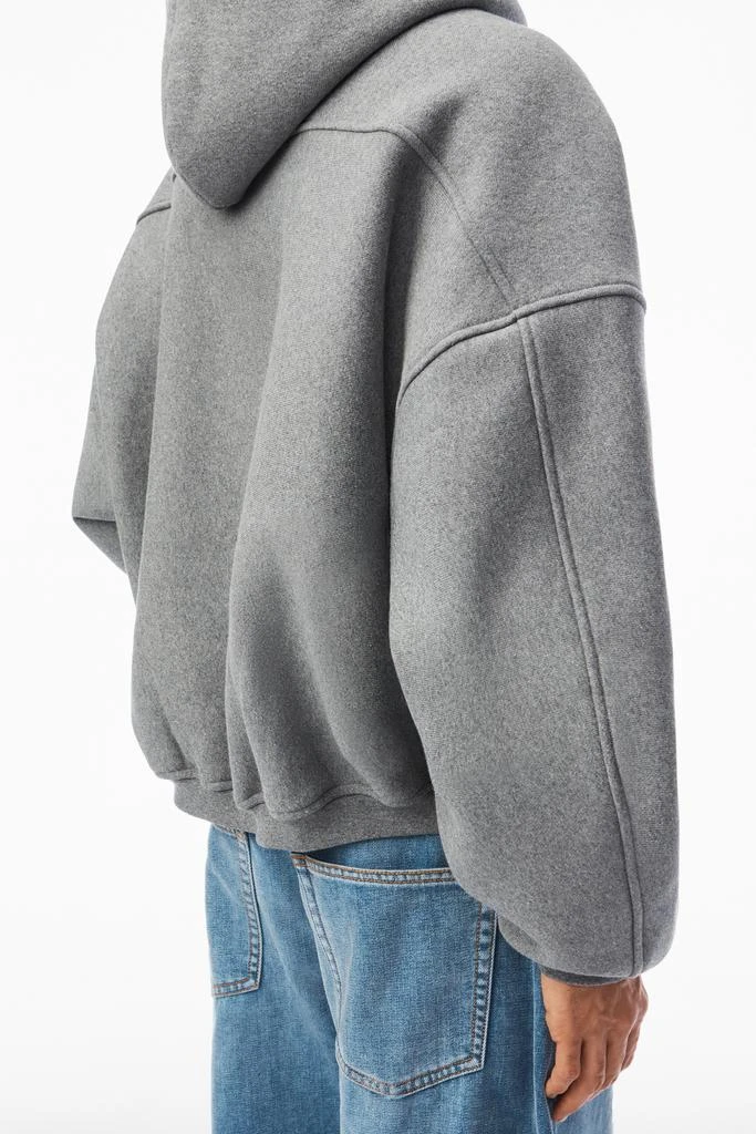 Alexander Wang STAR ZIP UP HOODIE IN DENSE FLEECE 5