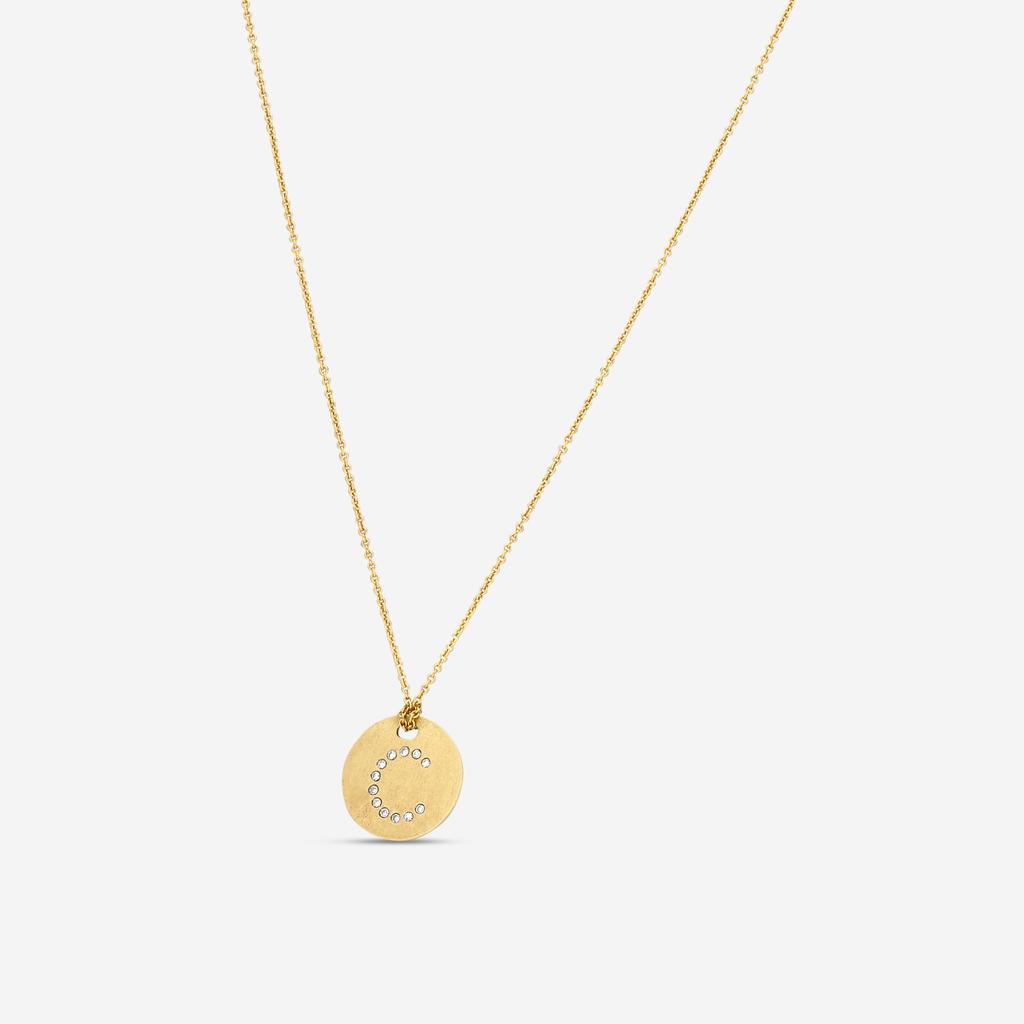 Roberto Coin Roberto Coin Tiny Treasures 18K Yellow Gold Diamond Initial "C" Pendant Necklace 000801AYCHXC