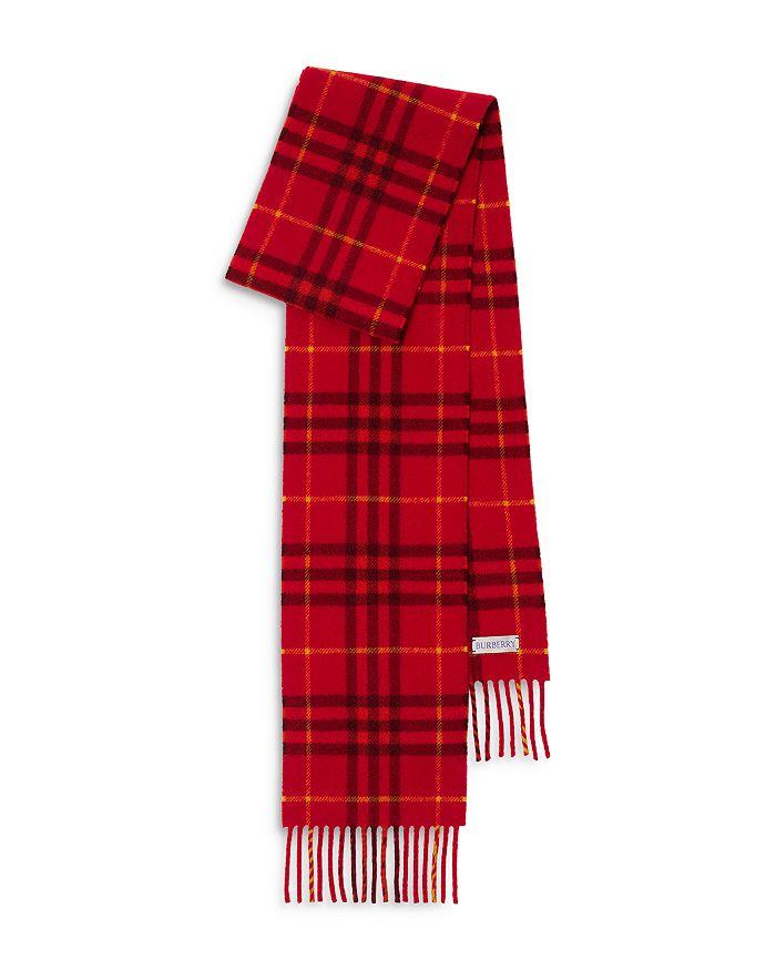 Burberry Narrow Check Cashmere Scarf
