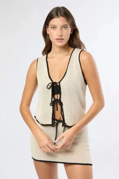 Onia Onia Linen Knit Mini Skirt 3