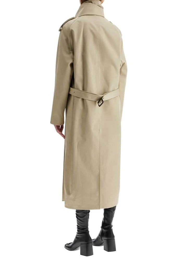 Courrèges long trench coat with asymmetrical closure 3