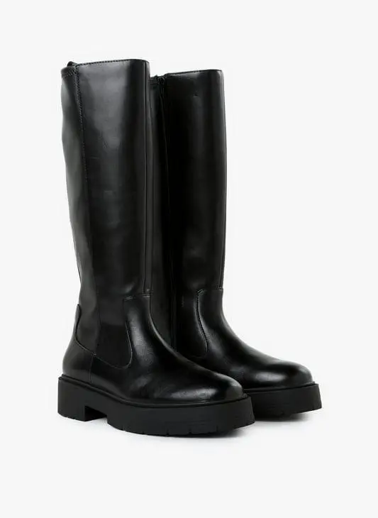 Geox Spherica mixed leather boots