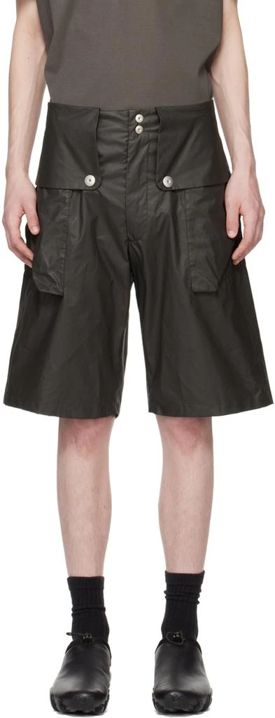 Omar Afridi Brown Flap Shorts 1