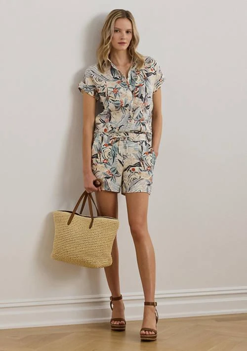 Ralph Lauren Ralph Lauren Petite Relaxed Fit Print Short Sleeve Shirt 4