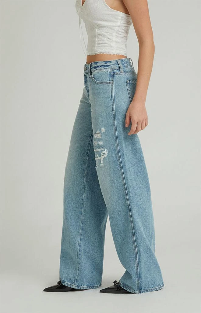 PacSun Casey Low Rise Baggy Jeans Ripped Indigo 5