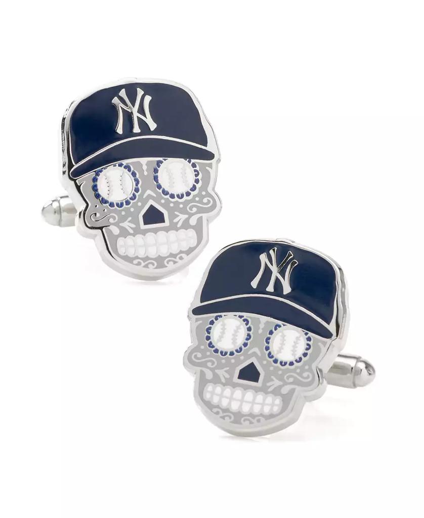 MLB Men's New York Yankees Sugar Skull Cufflinks