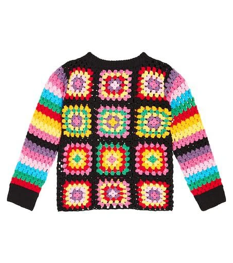 Stella McCartney Cotton-blend crochet sweater Kid's Clothing