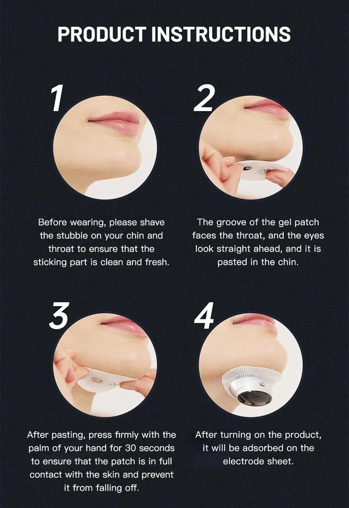 ERUULE V-Face Electric Double Chin Contouring Device with 8 Modes and 15 Adjustable Intensities - Intelligent Facial Sculpting Machine - 5Pack 3