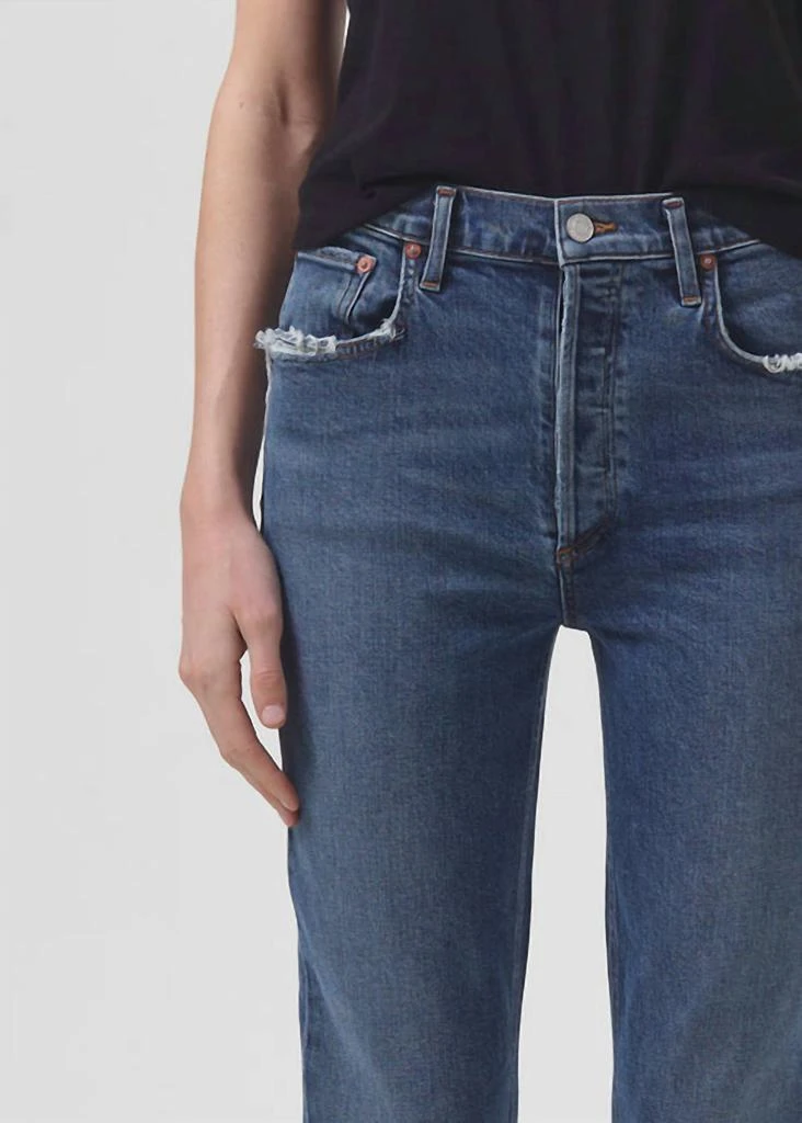 AGOLDE Agolde - Riley High Rise Straight Crop Jean 5