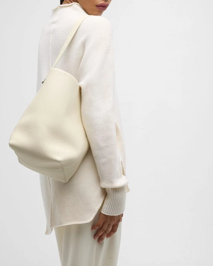 THE ROW Hook Medium N/S Tote Gold in Lux Grained Calfskin 5