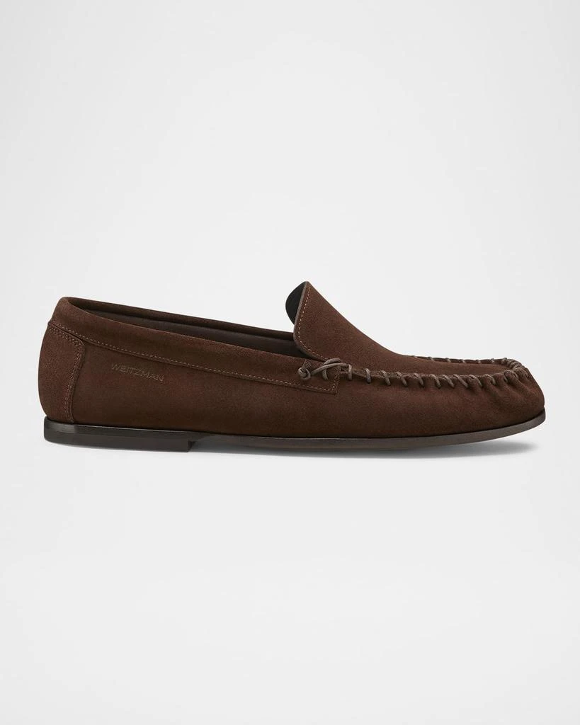 Stuart Weitzman Men's Montauk Suede Venetian Moccasins 1