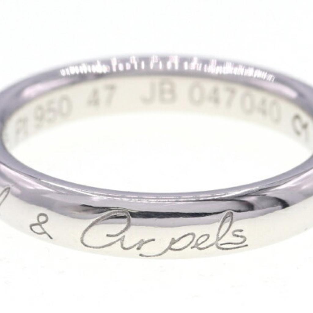 Van Cleef & Arpels Platinum 950 Band Ring (Pre-Owned)