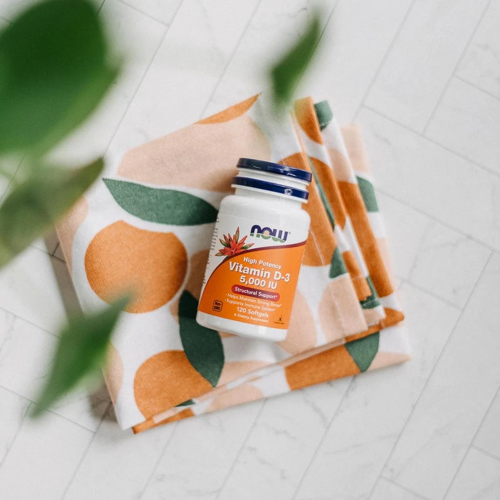 Now Foods NOW Foods Supplements, Vitamin D-3 5,000 IU, High Potency, Structural Support*, 120 Softgels 6