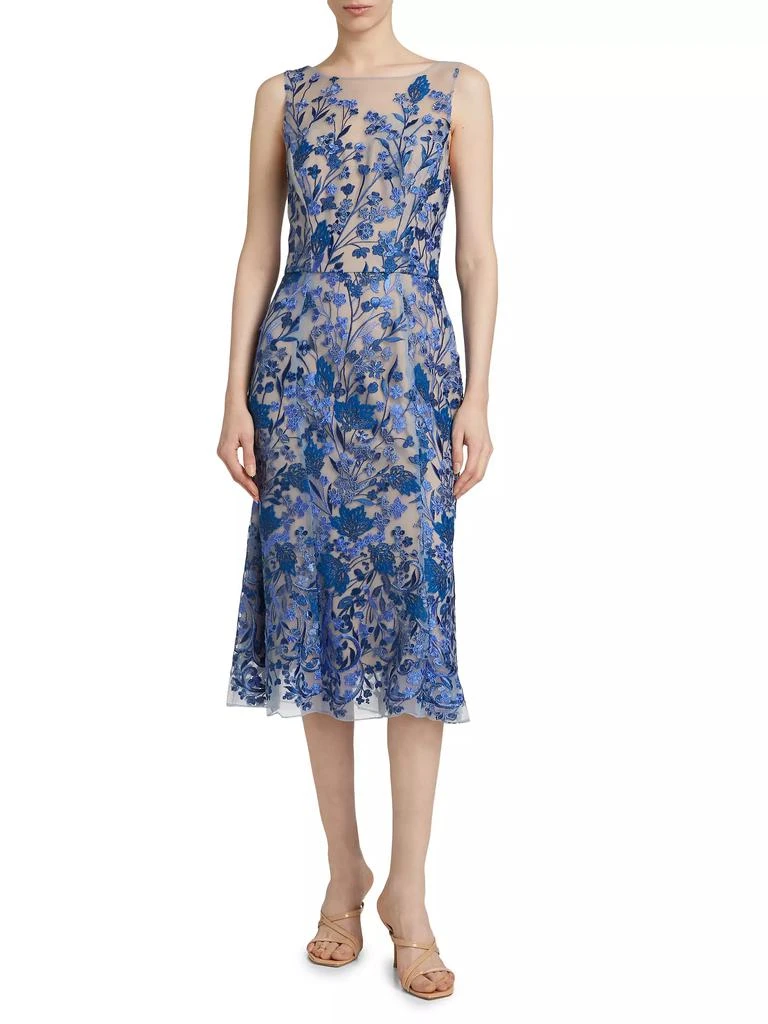 MARCHESA Embroidered Tulle Dress 3