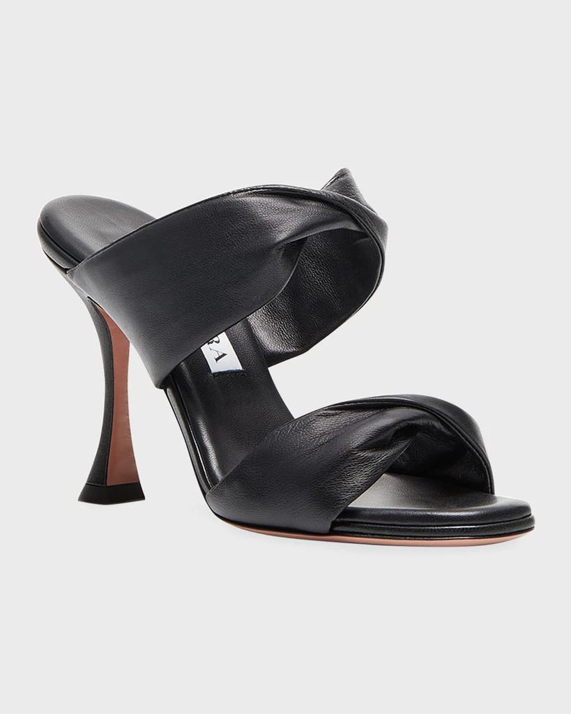 Aquazzura Twist Napa Stiletto Slide Sandals 2