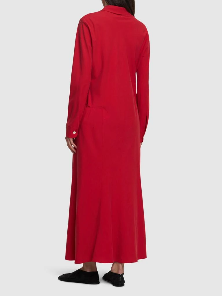 The Row Myra Silk Long Shirt Dress 2