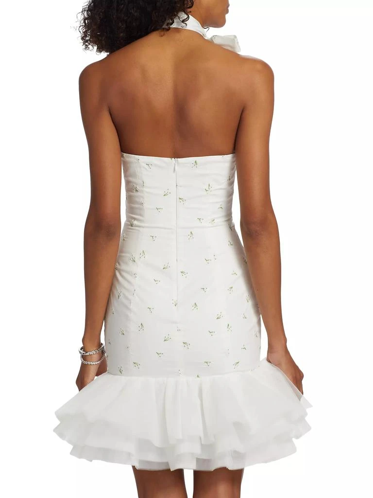The Bar Blake Embroidered Flare Minidress 5