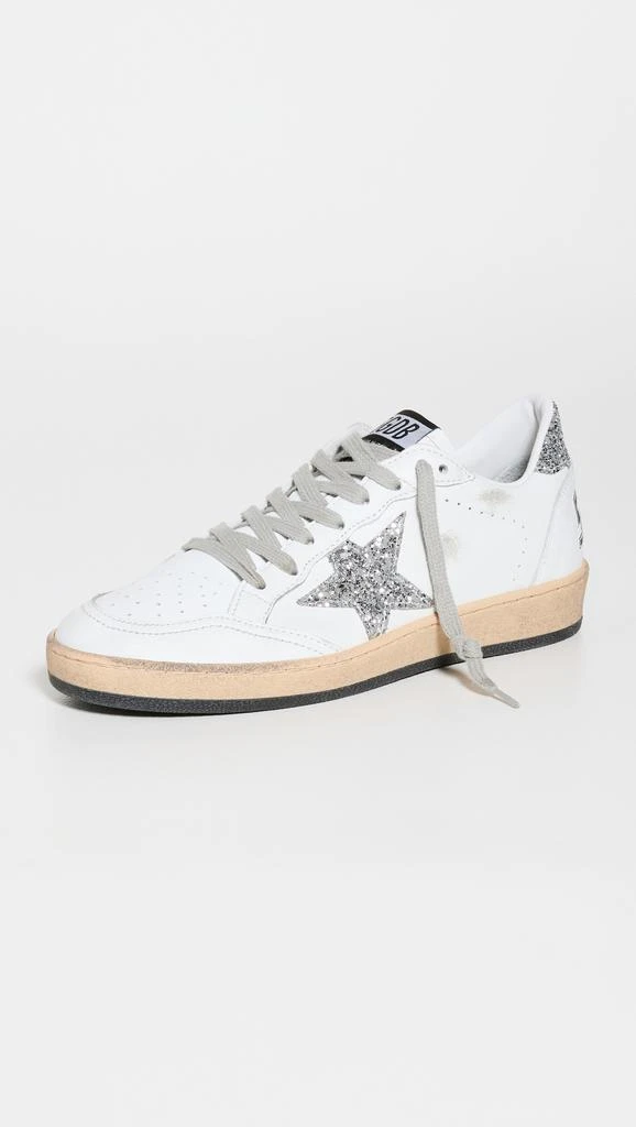 Golden Goose Ball Star Nappa Upper and Spur Glitter Sneakers 2