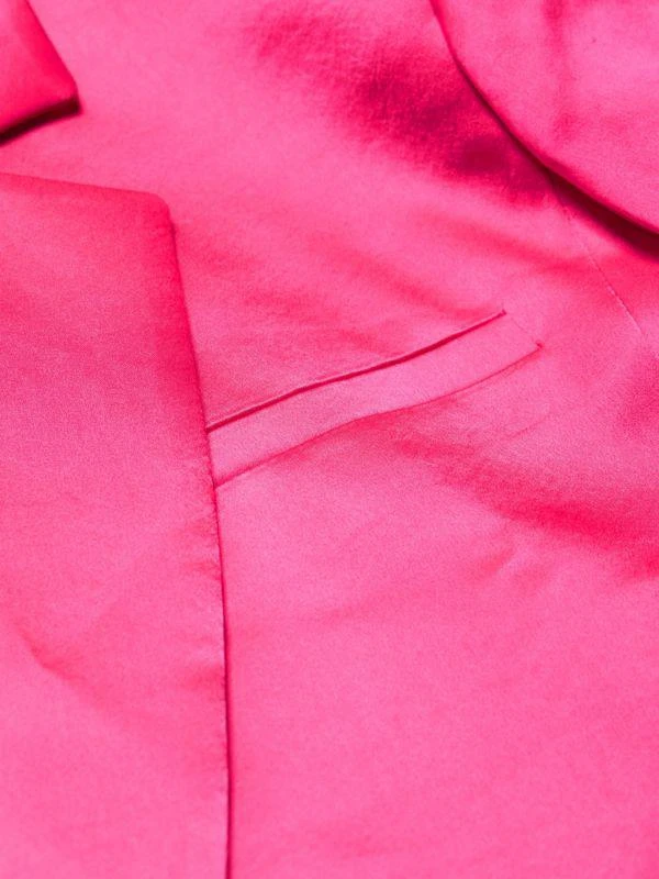 Alice + Olivia Shan Cropped Satin Blazer 4