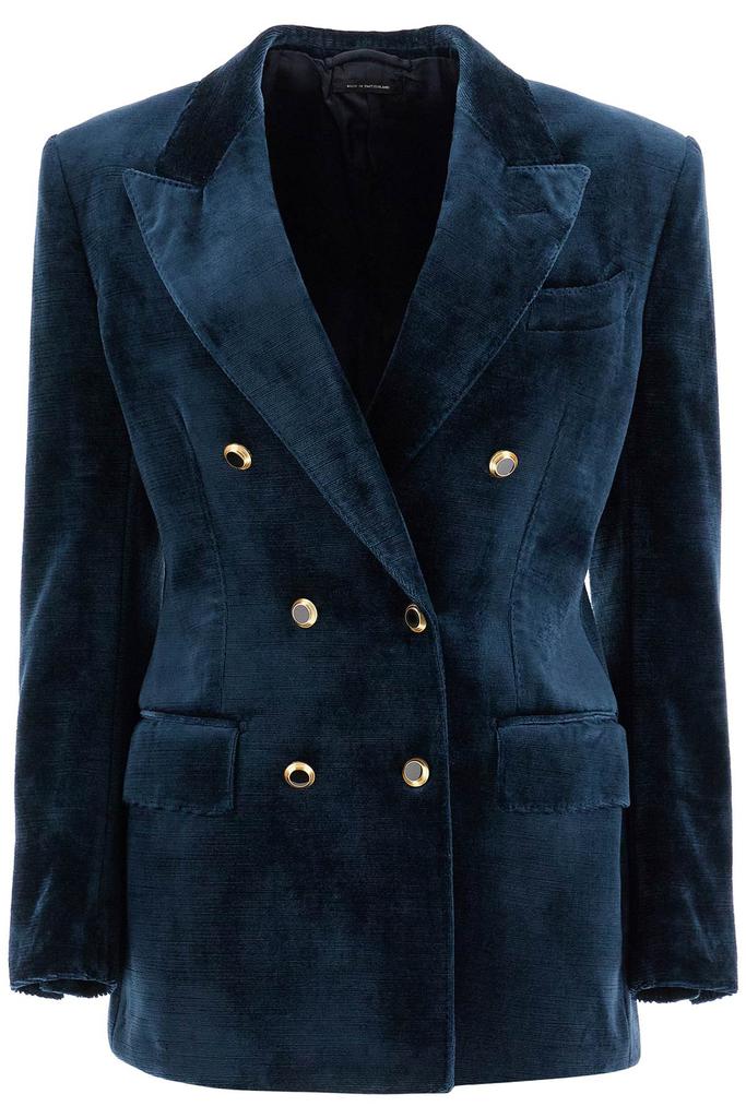 ジャケット Tom Ford Double-Breasted Jacket Wallis SILK AND WOOL TWILL 